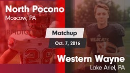 Matchup: North Pocono High vs. Western Wayne  2016