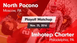 Matchup: North Pocono High vs. Imhotep Charter  2016