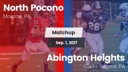 Matchup: North Pocono High vs. Abington Heights  2017
