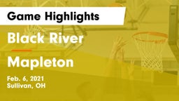 Black River  vs Mapleton  Game Highlights - Feb. 6, 2021