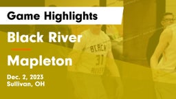 Black River  vs Mapleton  Game Highlights - Dec. 2, 2023