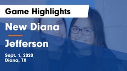 New Diana  vs Jefferson  Game Highlights - Sept. 1, 2020