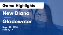 New Diana  vs Gladewater  Game Highlights - Sept. 22, 2020