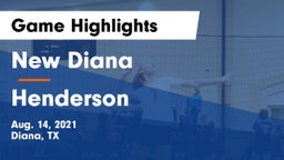 New Diana  vs Henderson Game Highlights - Aug. 14, 2021