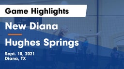 New Diana  vs Hughes Springs  Game Highlights - Sept. 10, 2021