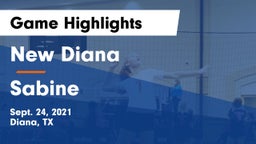 New Diana  vs Sabine  Game Highlights - Sept. 24, 2021