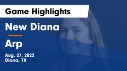New Diana  vs Arp  Game Highlights - Aug. 27, 2022