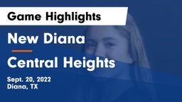 New Diana  vs Central Heights  Game Highlights - Sept. 20, 2022