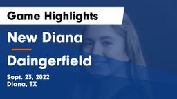 New Diana  vs Daingerfield  Game Highlights - Sept. 23, 2022