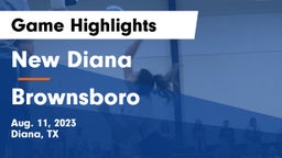 New Diana  vs Brownsboro  Game Highlights - Aug. 11, 2023