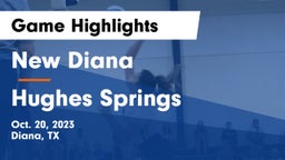 New Diana  vs Hughes Springs  Game Highlights - Oct. 20, 2023