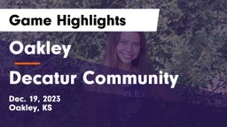 Oakley   vs Decatur Community  Game Highlights - Dec. 19, 2023