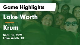Lake Worth  vs Krum  Game Highlights - Sept. 10, 2021