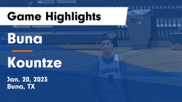 Buna  vs Kountze Game Highlights - Jan. 20, 2023