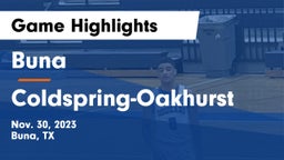 Buna  vs Coldspring-Oakhurst  Game Highlights - Nov. 30, 2023