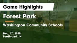 Forest Park  vs Washington Community Schools Game Highlights - Dec. 17, 2020