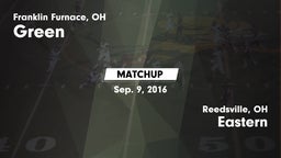 Matchup: Green  vs. Eastern 2016