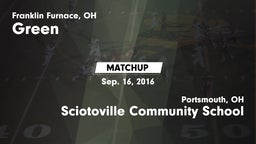 Matchup: Green  vs. Sciotoville Community School 2016