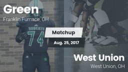 Matchup: Green  vs. West Union  2017