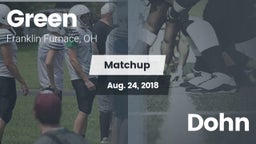 Matchup: Green  vs. Dohn 2018