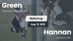 Matchup: Green  vs. Hannan  2018