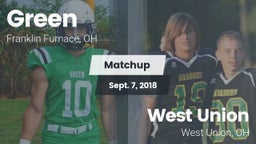 Matchup: Green  vs. West Union  2018