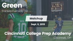 Matchup: Green  vs. Cincinnati College Prep Academy  2019