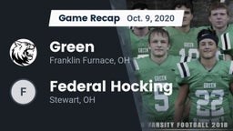 Recap: Green  vs. Federal Hocking  2020