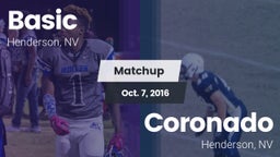 Matchup: Basic  vs. Coronado  2016