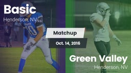Matchup: Basic  vs. Green Valley  2016