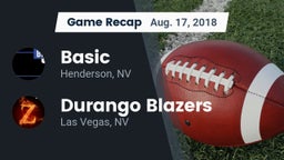 Recap: Basic  vs. Durango  Blazers 2018