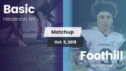Matchup: Basic  vs. Foothill  2018