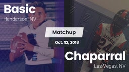 Matchup: Basic  vs. Chaparral  2018