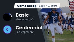 Recap: Basic  vs. Centennial  2019