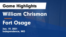 William Chrisman  vs Fort Osage  Game Highlights - Jan. 19, 2021