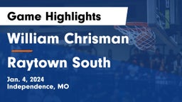 William Chrisman  vs Raytown South  Game Highlights - Jan. 4, 2024