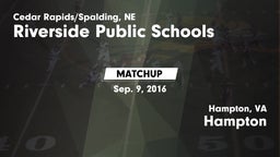 Matchup: Riverside Public vs. Hampton  2016