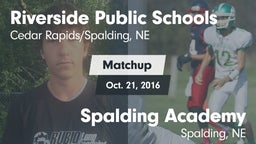 Matchup: Riverside Public vs. Spalding Academy  2016