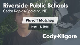 Matchup: Riverside Public vs. Cody-Kilgore 2016