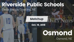 Matchup: Riverside Public vs. Osmond  2018