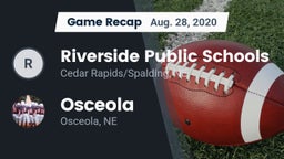 Recap: Riverside Public Schools vs. Osceola  2020