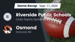 Recap: Riverside Public Schools vs. Osmond  2020
