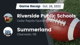 Recap: Riverside Public Schools vs. Summerland  2022