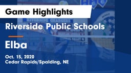 Riverside Public Schools vs Elba  Game Highlights - Oct. 15, 2020