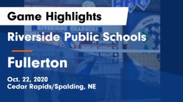 Riverside Public Schools vs Fullerton  Game Highlights - Oct. 22, 2020