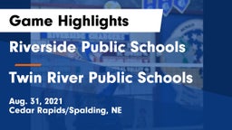 Riverside Public Schools vs Twin River Public Schools Game Highlights - Aug. 31, 2021