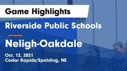 Riverside Public Schools vs Neligh-Oakdale  Game Highlights - Oct. 12, 2021
