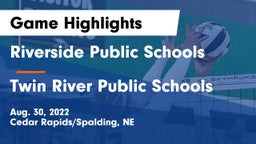 Riverside Public Schools vs Twin River Public Schools Game Highlights - Aug. 30, 2022