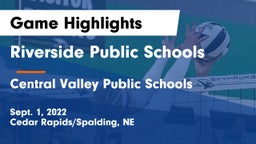 Riverside Public Schools vs Central Valley Public Schools Game Highlights - Sept. 1, 2022