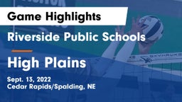 Riverside Public Schools vs High Plains Game Highlights - Sept. 13, 2022